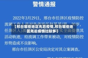 【邢台哪些地区先后疫情,邢台哪些地区先后疫情比较多】