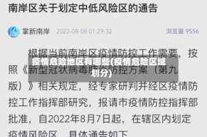 疫情危险地区有哪些(疫情危险区域划分)