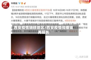 西安疫情转移地区/西安疫情传播链再延长
